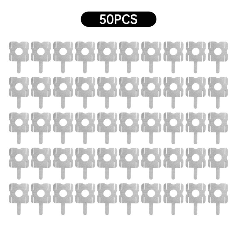 50Pcs 4S 18650 Lithium Battery Pack Replace Spot Welding Nickel Sheet U-Shaped For Computer Battery Welding Tool Accessories