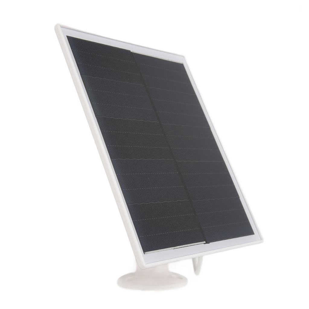 Solar Panel 6W 5V Monocrystalline Silicon IP65 Waterproof Slim Portable Solar Panel Charger with Monitor Camera Bracket