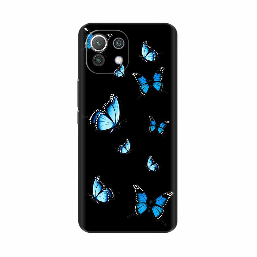 For Xiaomi Mi 11 Lite 5G NE Case Painted Soft Silicon Phone Back Cover For Xiomi Mi 11 Lite Case Mi 11 Lite Mi11 11i Shell Cover