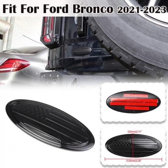 5  Rear Tailgate Overlay American Flag Emblem For Ford Bronco 2/4 DOOR 2021-2023