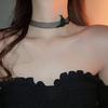 Gargantilha de Halloween para Mulheres Menina Elegante Sexy Renda Preta Gargantilha Cool Steampunk Aranha Colar Joia Presente Mulheres