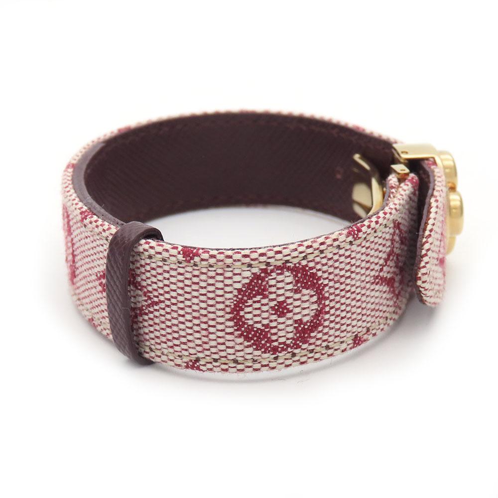 Used LOUIS VUITTON Bracelet Good Luck Bless M64459 Monogram Mini/metal 18.1g Pink Accessories