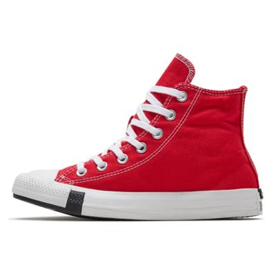 Chuck Taylor All Star „Logo Play University Red“ bequeme und stylische High-Top-Canvas-Schuhe unisex rot und weiß