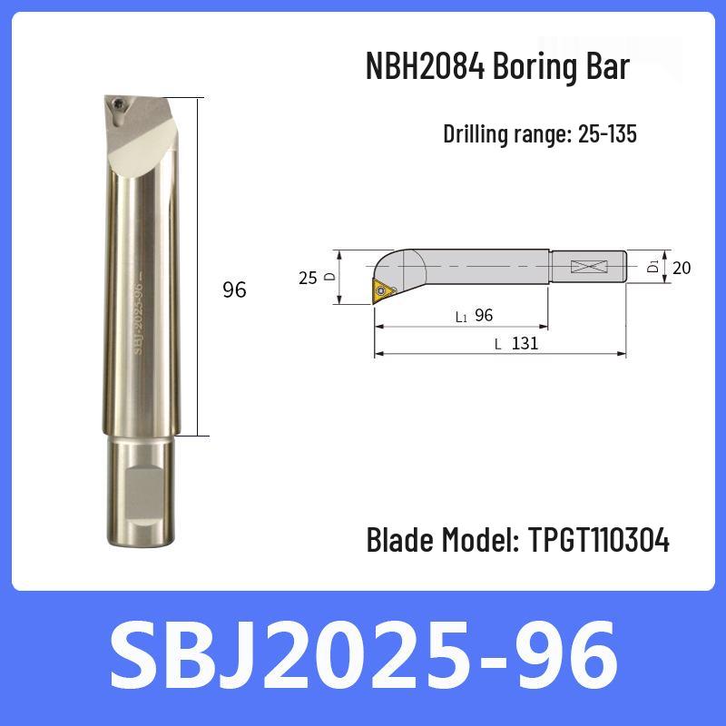 NBH2084 Fine Adjustment Boring Head Set with NBJ16 Offset and Fine Boring Bar