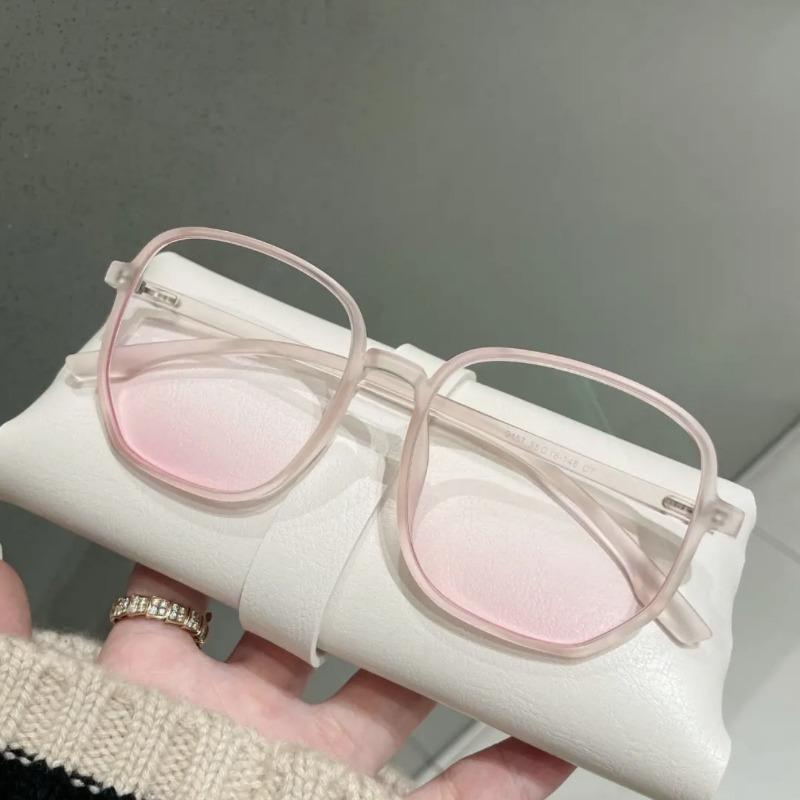Rosa Verlauf Myopiebrille Neue Damen Trendige Blaulichtfilterbrille Minus Dioptrie Kurzsichtige Brille für Damen
