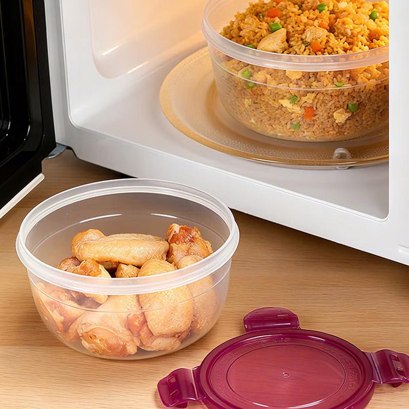 Ruhan Refrigerator Sealed Round Food Storage Container Set