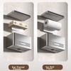 Youjialiangpin Bathroom Tissue Box, Toilet Paper Holder, Bathroom Roll Storage Rack, No Drilling Required, Space Aluminum Toilet Paper Dispenser