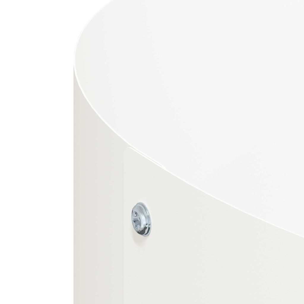 Plant Ring White 40 X 40 X 20 Cm Cold Rolled Steel