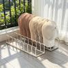 Clear Acrylic Hat Organizer Multi Slot Cap Display Stand for Baseball Caps and Berets Space Saving Storage Solution for Closet