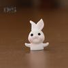 2Pcs Long Lasting New Year Ornaments Handmade Creative Rabbit Zodiac Micro Landscape Ornament