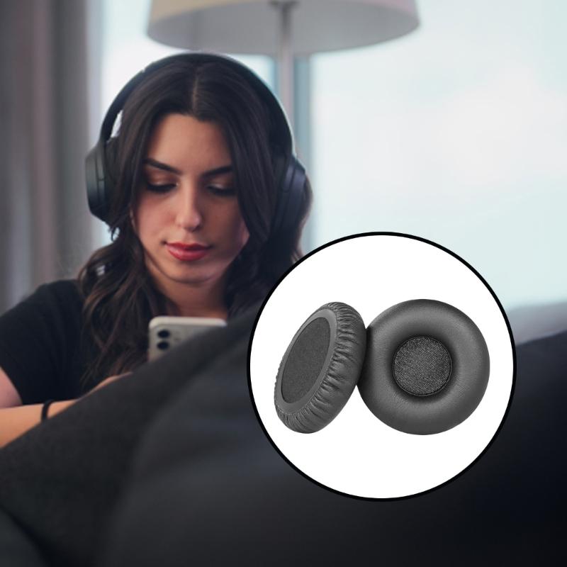 1Pair Ear Pad Replacement Protein Leather Earpads Ear Cushions Sponges Cover Earmuffs for H820e H570e H650e Headphones