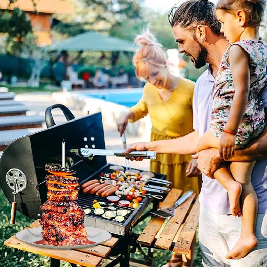 Barbecue Rack Stable Structure, Adjustable Height, Portable, Easy To Clean And Universal Barbecue Stand