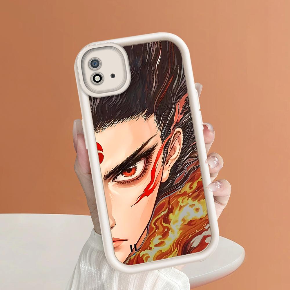 Mäkký silikónový štvorcový kryt na telefón s potlačou vzoru rebríka, plné krytie, ochrana fotoaparátu proti nárazom, gumové puzdro pre OPPO Realme