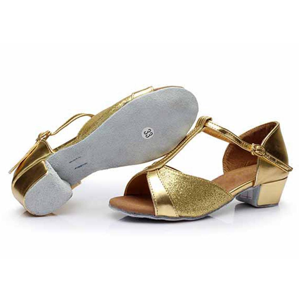 Nízký podpatek 3,5 cm pro dívky, děti, tango, latinskoamerické taneční boty, cvičné taneční boty