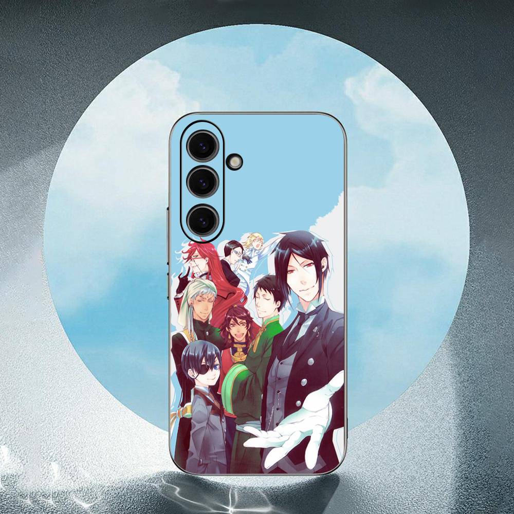 

Black Butler For Samsung Galaxy S23 S24 S25 Ultra S22 Plus S21 Black Soft Case Waterproof Soft Case SamsungS25