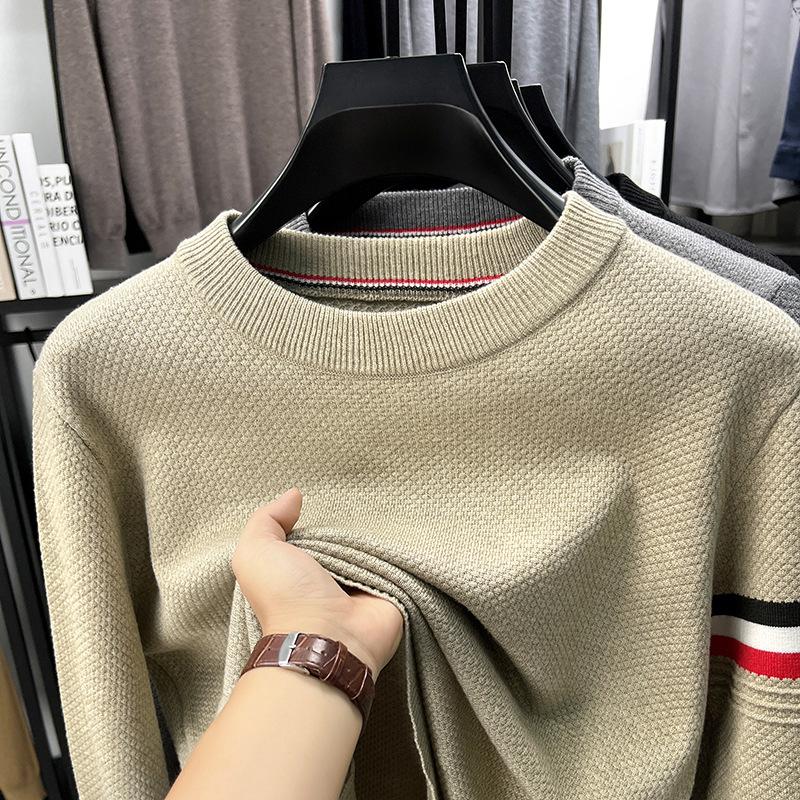 Men Fashion Casual Thick Knitted Pullover Warm Bottoming Sweater Top