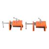 2pcs Cabinet Claw Professional Metal Cabinetry Clamp with Hex Wrench for Display Cabinet Orange