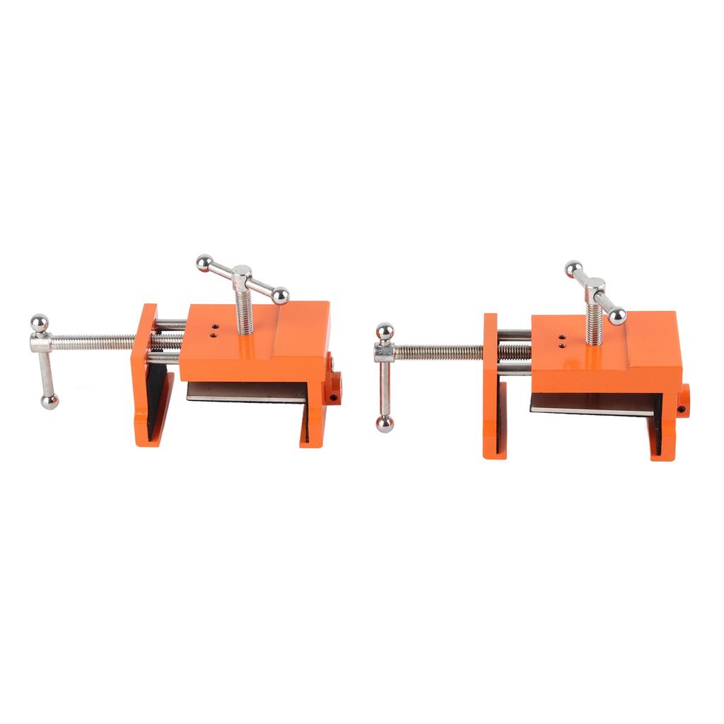 2pcs Cabinet Claw Professional Metal Cabinetry Clamp with Hex Wrench for Display Cabinet Orange