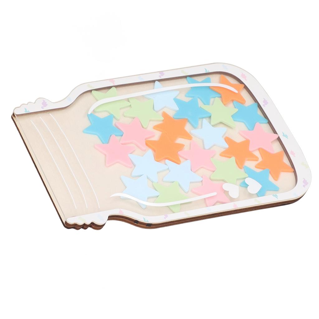 Personalisiertes Belohnungsglas mit Magnet für Verhaltensmanagement – Belohnungsglas für das Klassenzimmer (Stern)