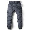 2024 Spring/Summer Men's Solid Color Casual Cargo Pants 8017, Plus Size Available