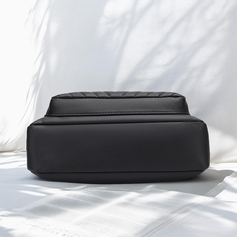 Spring and Summer Women's Bags, Middle-aged Women's and Mothers' Single-shoulder Bags, Large-capacity PU Crossbody Casual Bags