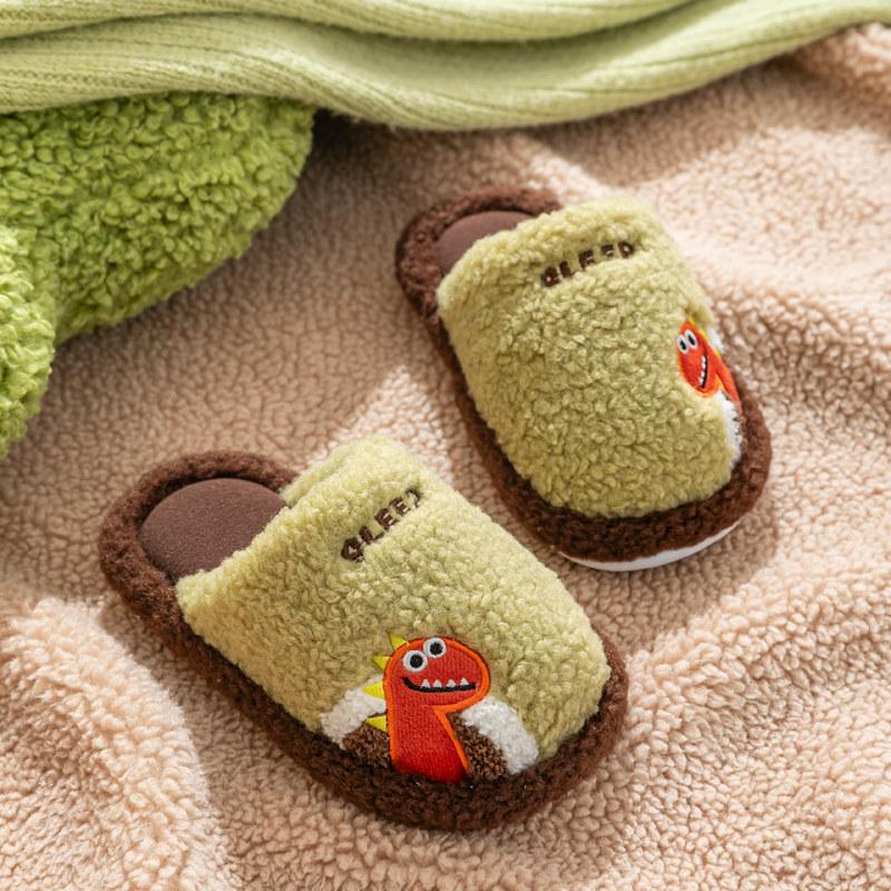 Rutschfeste Winterhausschuhe für Kinder: Gemütliche Baumwolle für drinnen für Jungen & Mädchen