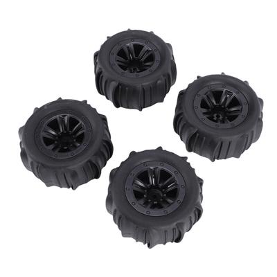 RC Car Tires, 4PCS Rubber Tire Set Crawler Wheel Tire Compatible with 1Celsius14 1Celsius16 Scale RC Cars Replacement for MJX HBX