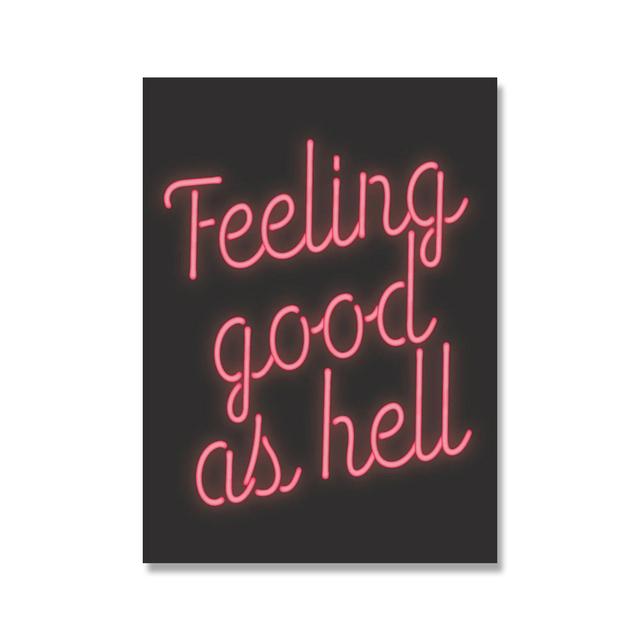 Good Vibes Only Canvas Tablouri Minimalist Feeling Good Be Kind Citate Wall Art Poster Print Pictures for Bed Room Home Decor