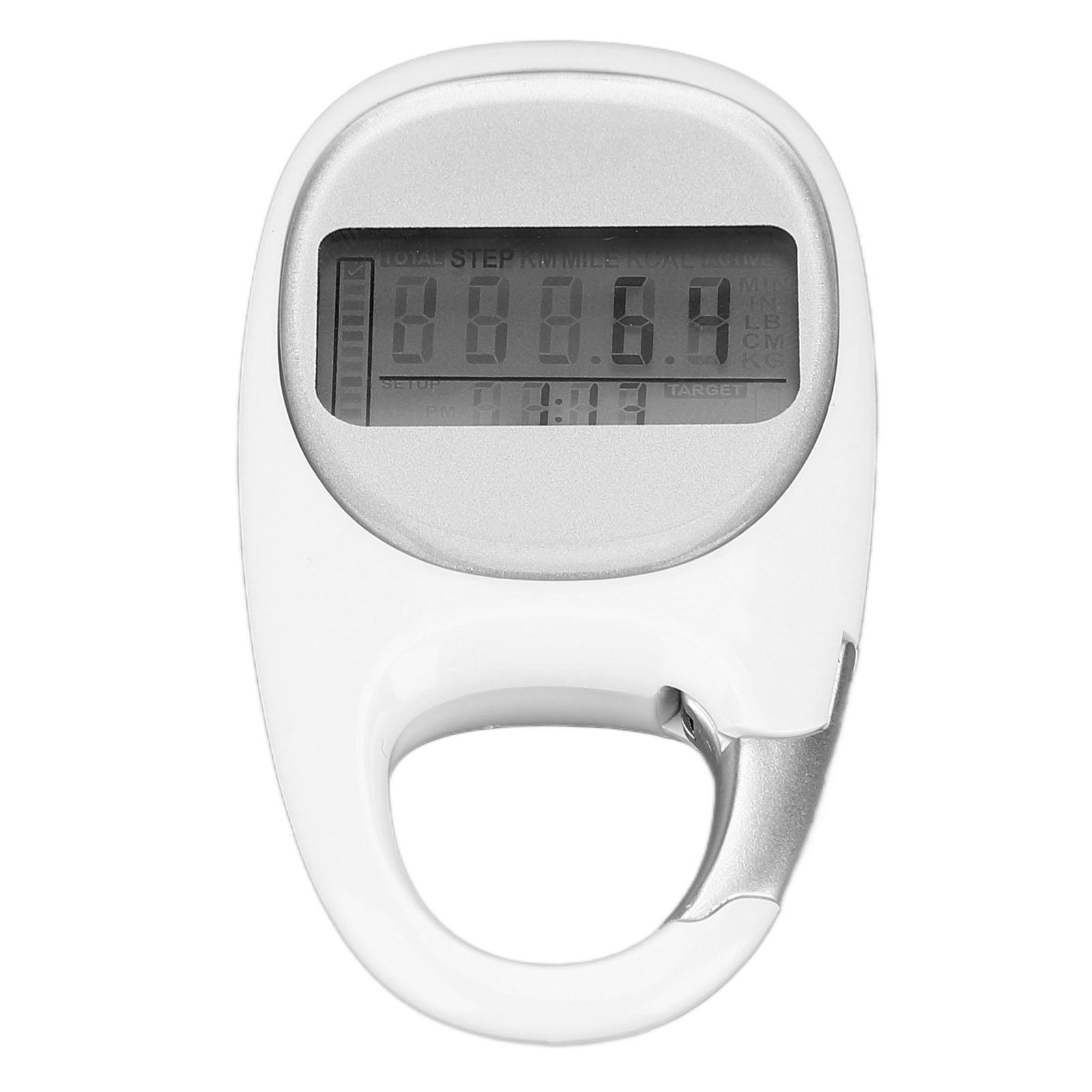 

Шагомер Режим энергосбережения Четкий ЖК-дисплей Простой карабинный шагомер для занятий спортом на открытом воздухе