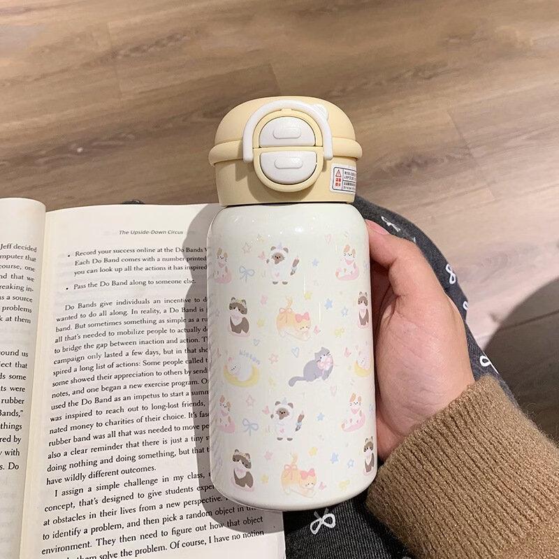 Yellow Cat Party 500ml Double-Layer 316 Stainless Steel Insulated Mug