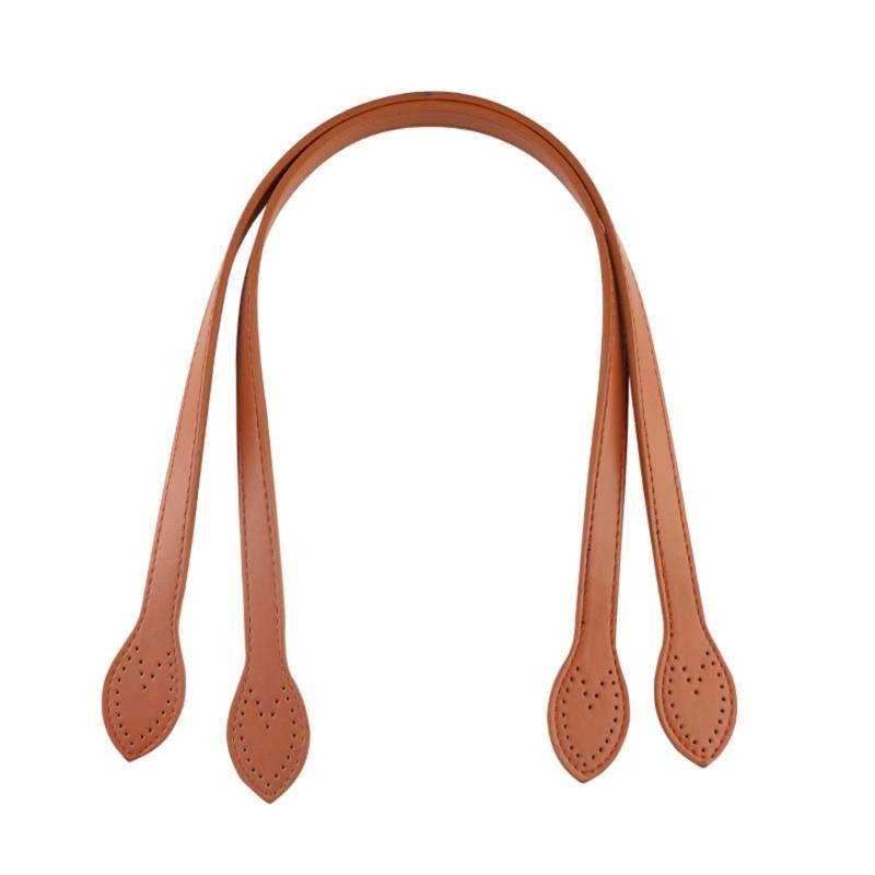 2pcs Artificial Leather Shoulder Bag Strap Handle Replacement Accesories for DIY Craft Handbag and Underm Puse Making