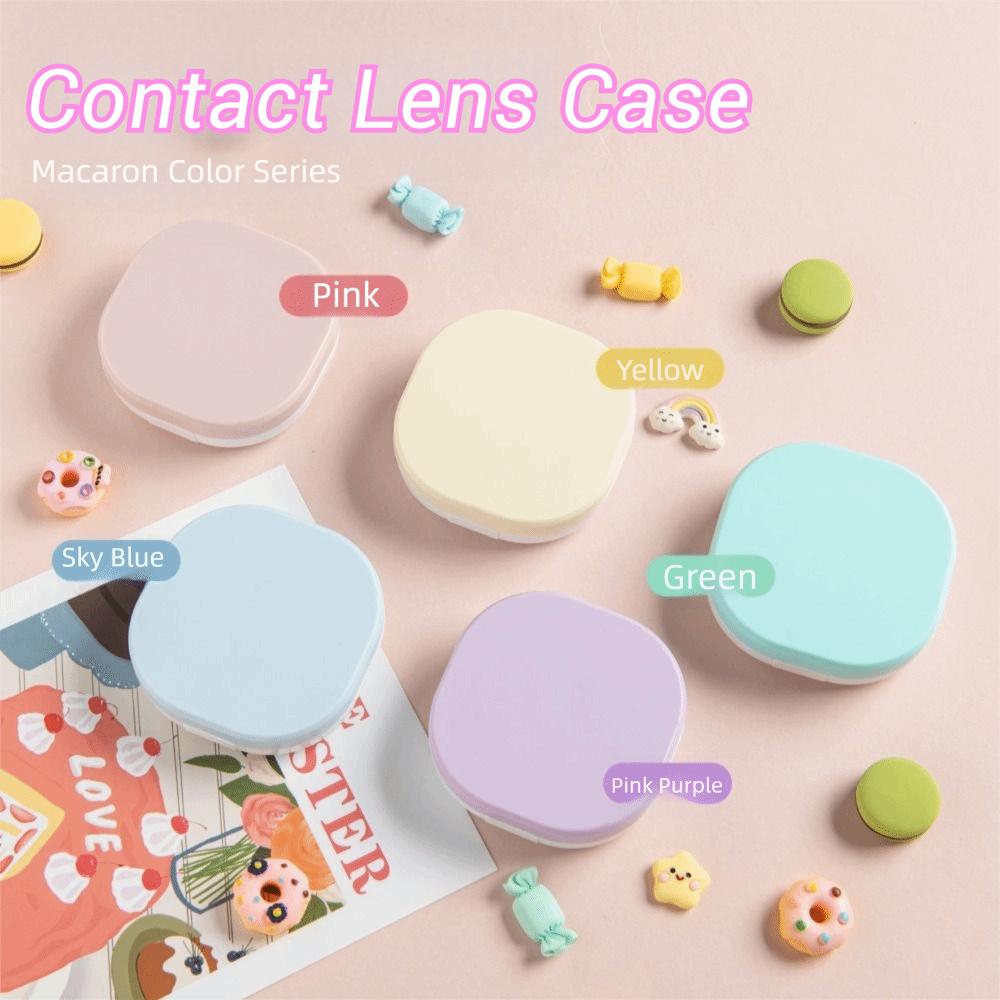 Mini Contact Lens Container Box Macaron Color Eyes Tool Kit Contact Lens Case  Daily Organizer
