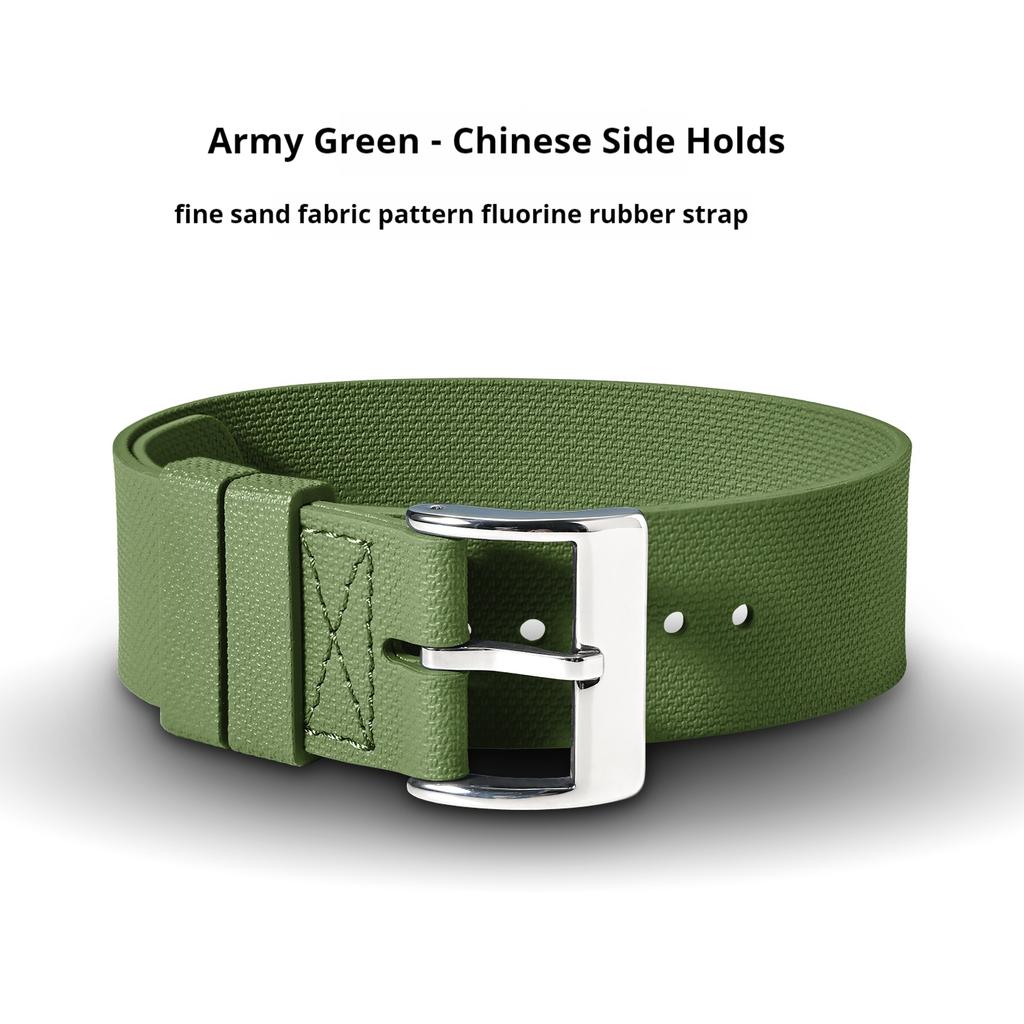 20mm 21mm 22mm FKM Universal Fluororubber Watch Strap For Tudor BlackBay Omega Seamaster IWC Longines Rolex Belt Watch Band
