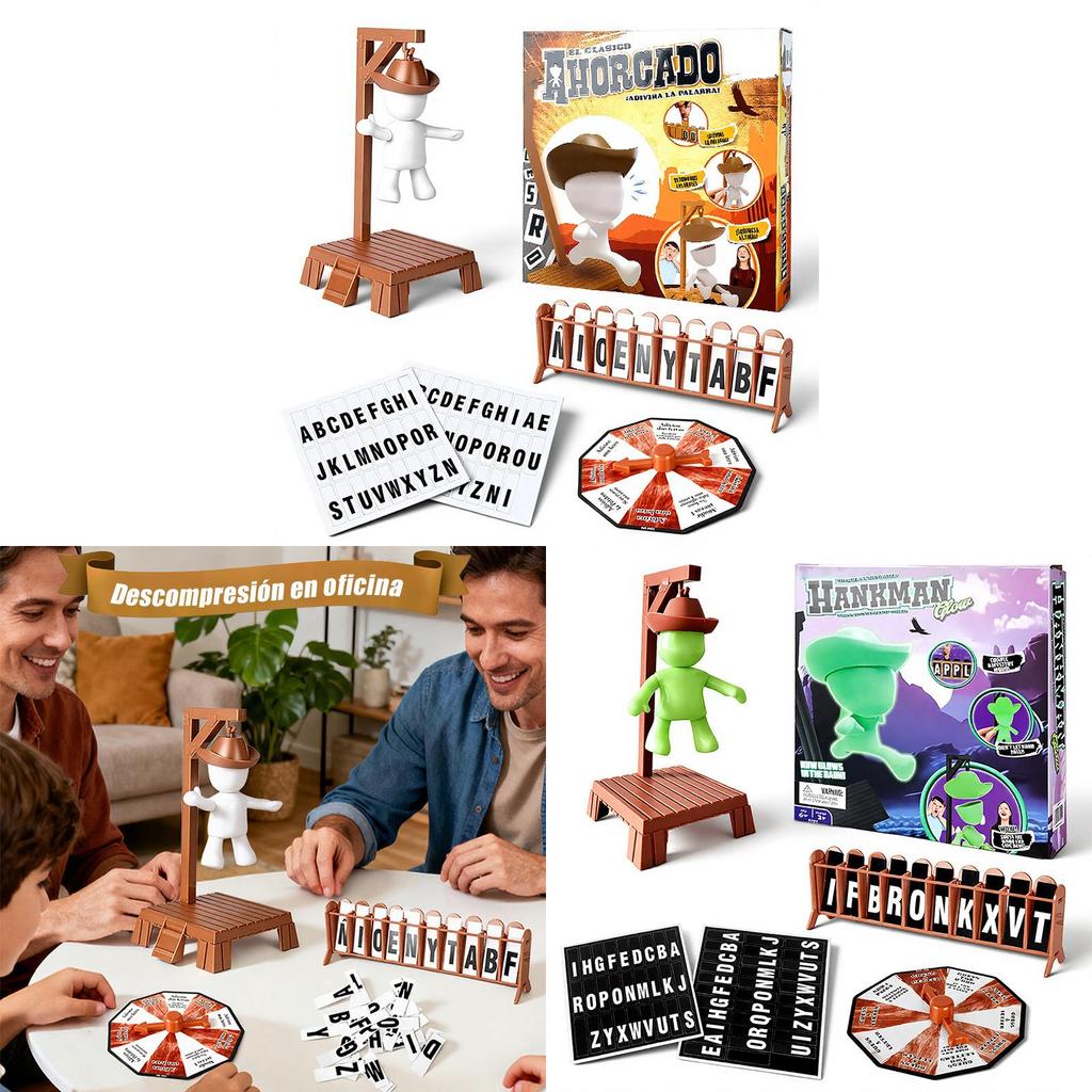 Appeso Magnetico Gioco di Parole Impiccato Puzzle da Tavolo Per Divertimento in Famiglia e Allenamento del Cervello
