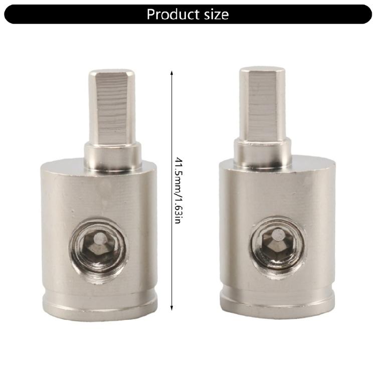 2Pcs Heavy Duty Tool Less 0GA to 4GA Vehicle Stereo Wire Terminals Adapters for Hassle Less Speaker System Installation