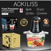 European-Standard Household Electric Meat Grinder with Glass Viewing Window, Garlic Press, and Meat Mincer, 3L