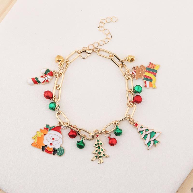 New Christmas bracelet snowflake pendant bracelet Christms Christmas multi-element alloy bracelet