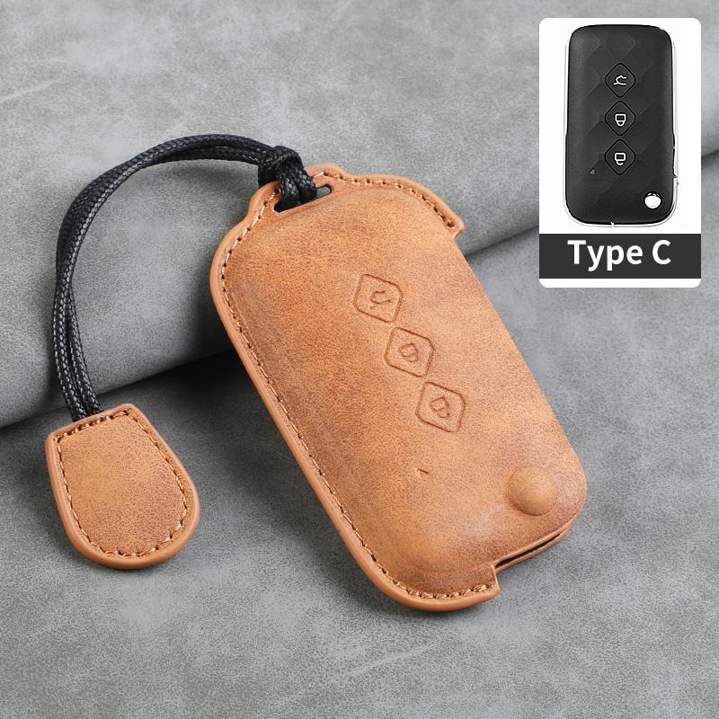Sheepskin 3 Button Car Key Case Cover Shell for SGMW Wuling Hongguang S for Baojun 510 730 360 560 RS-5 530 630 Car Keychain