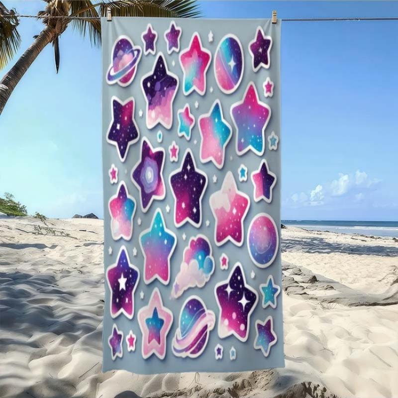 

Starry Night Beach Towel Suitable for & - Quick-Dry Thick Soft Swimming Pool Towel with Universe, Yoga, Camping,Travel Ideal for W40*H60(CM)