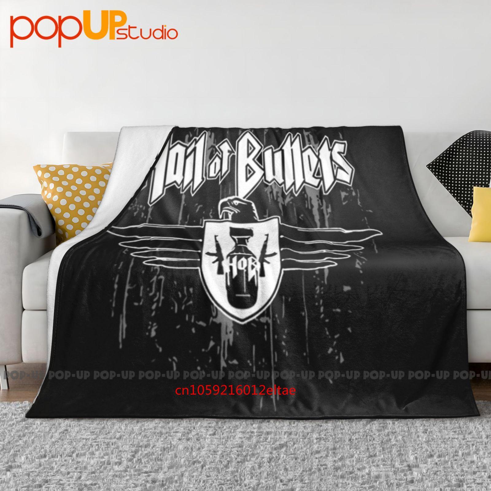 Hail Of Bullets Emblem Ultra-Soft Blanket Quilt Winter Sofa Cover Bed Covers Size: 75*100cm, Weight: 230 GSM
