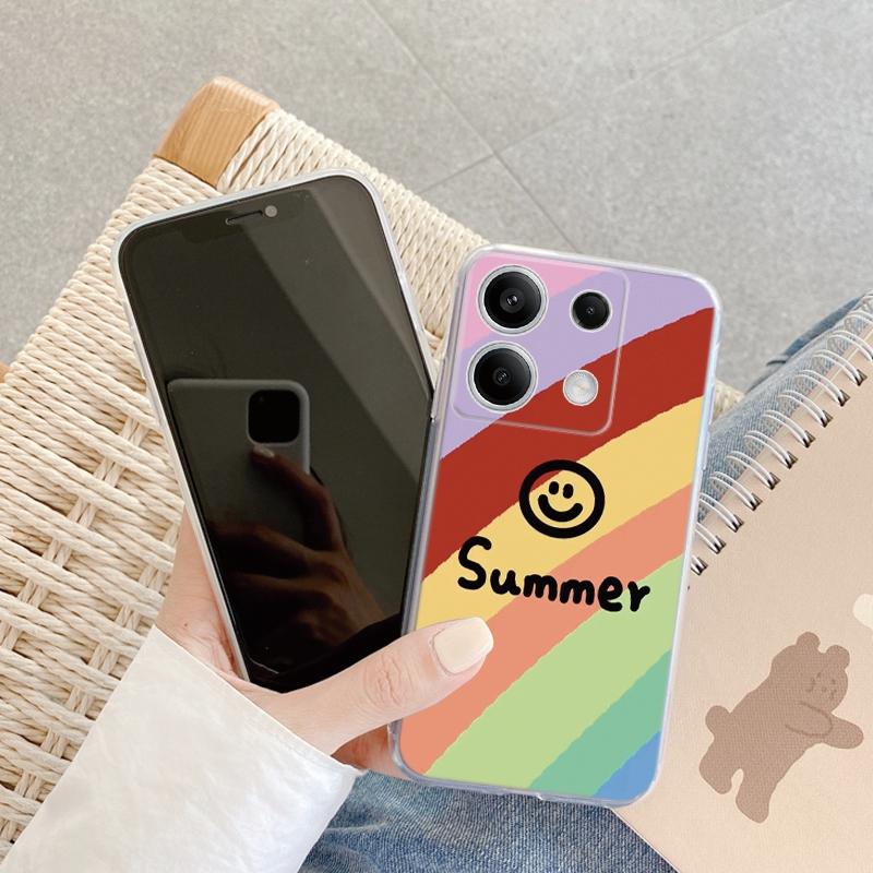 Graffiti Expression Case For iPhone Samsung A55 M34 S24 Xiaomi Redmi 13 Pro 14 Huawei Honor Shockproof Phone Bumper TPU Anti-Scratch Clear Back Cover