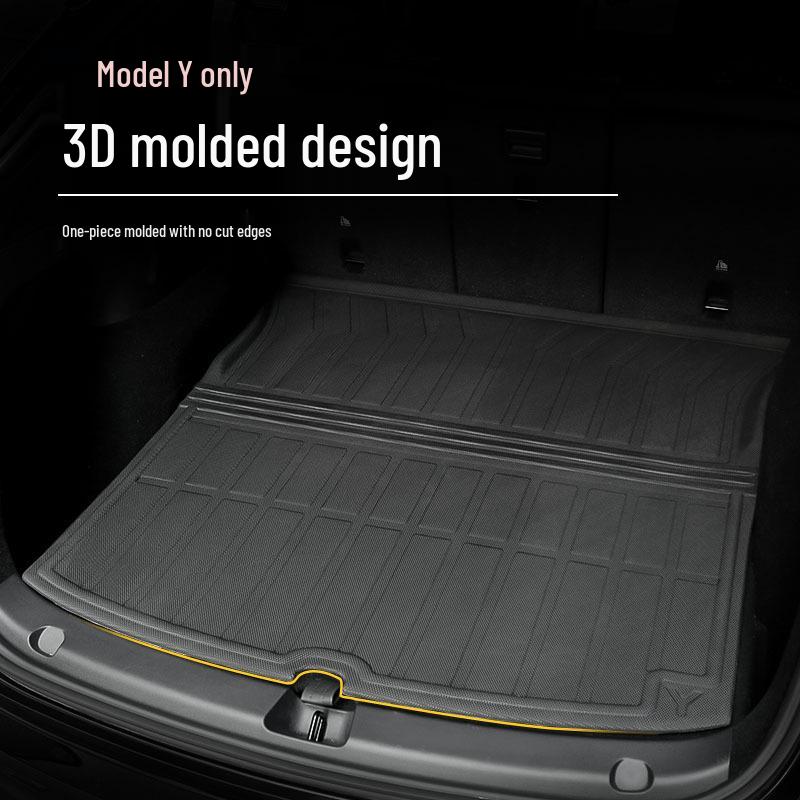 Tesla Model 3/Y Front & Rear Waterproof Trunk Mats - Original TPE Texture Accessories