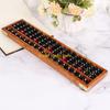 W89C 17 Digits Wooden Soroban Standard Abacus Chinese Calculator Counting Math Learni