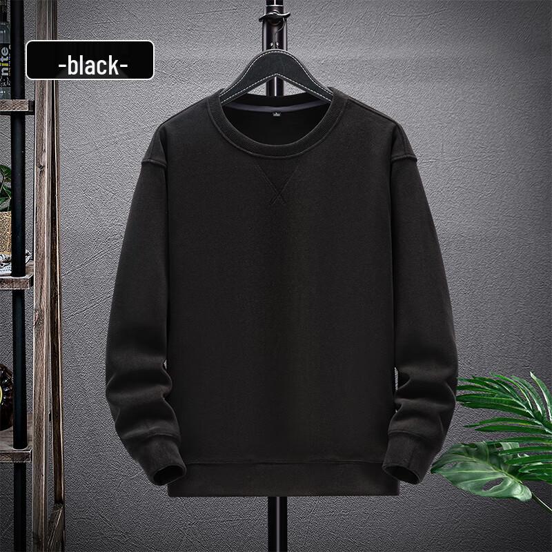 

Fengmao Casual Round Neck Lamb Wool Blend Sweatshirt L