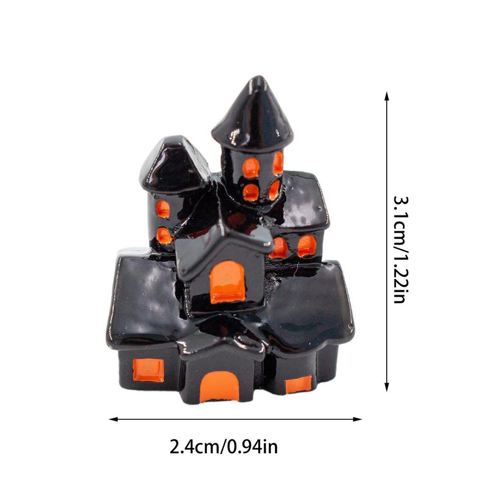 Halloween Mini Figurines Winter Festival Decoration Ornaments Spooky Mummy Miniatures Pumpkin Shape Supplies Seasonal Decor