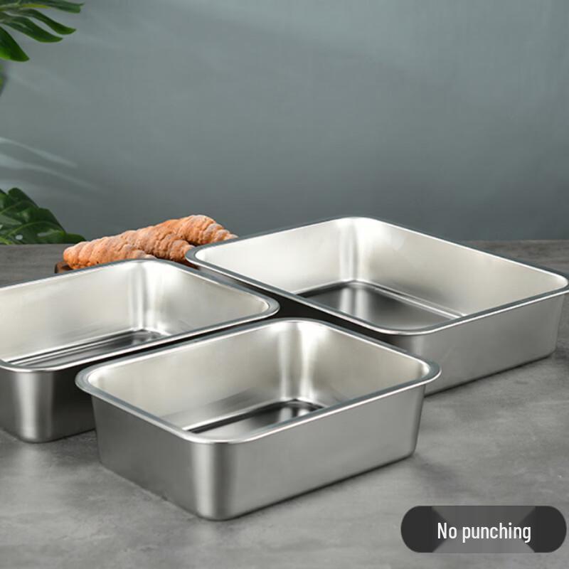 Commercial Stainless Steel Rectangular Serving Tray