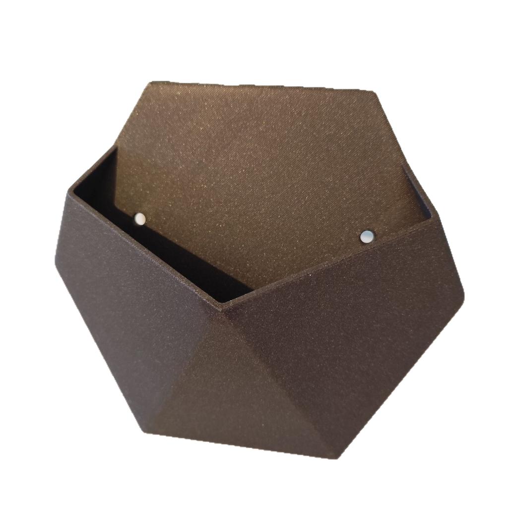Black Geometric Wall-Mounted Planter Pot Decorative Hanging Vase for Flowers Succulents Living Room/Kitchen Macetas Decorativas