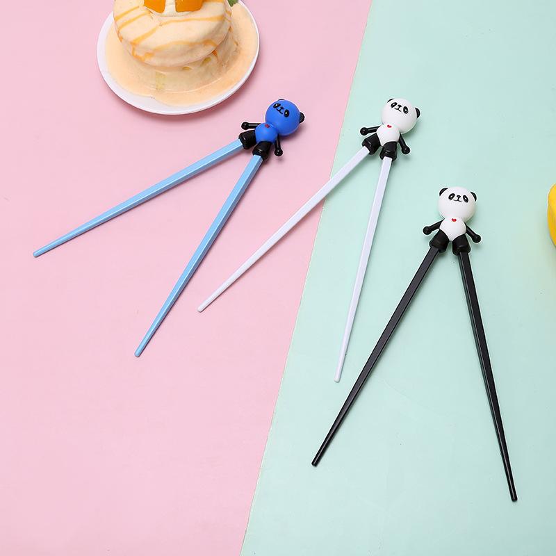 Çocuk Eğitim Çubukları Panda Kurbağa Çocuk Yardımcıları Çubuklar Tekrar Kullanılabilir Çubuklar Çocuklar İçin Öğrenme Çubuğu Yardımcısı Çocuklar