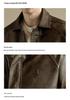 Spring & Autumn Men's Trendy PU Leather Motorcycle Jacket: Handsome, Casual, Loose Fit, Plus Size