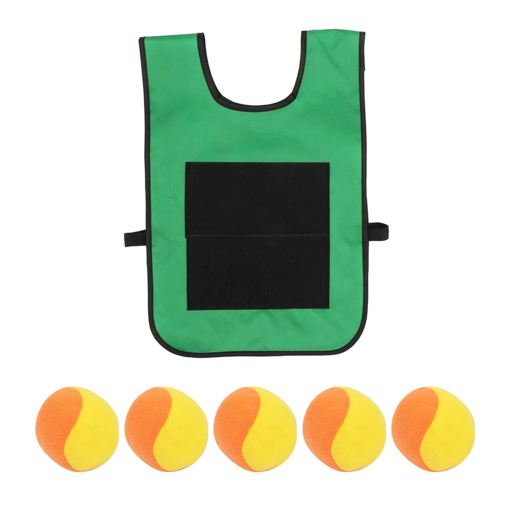Interactive Outdoor Sticky Ball Vest Set for Kids and Families Adjustable Design for All Ages